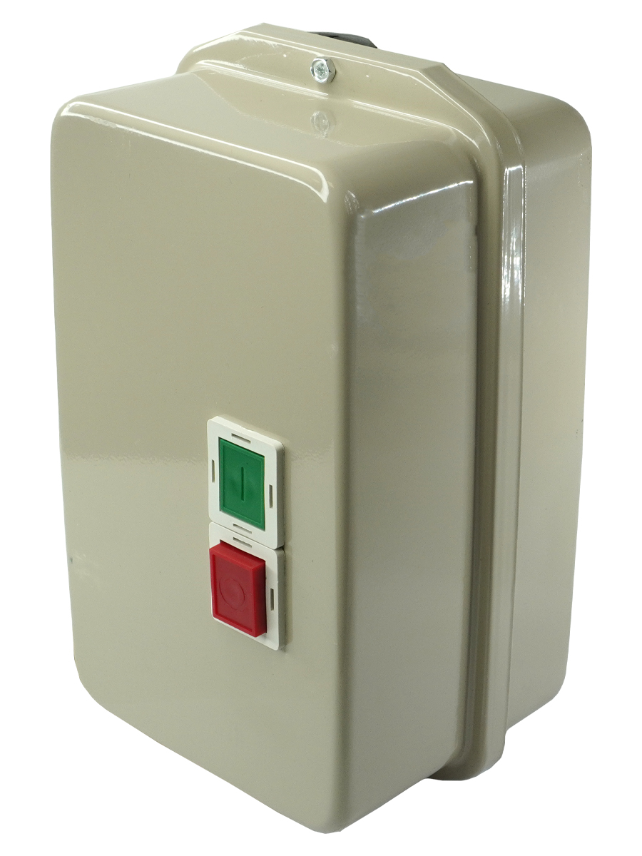 ПМЛ-4220Д УХЛ4 Б, 220В, 1р+1з,80А,нереверс.,с реле 63-80А, в корпусе IP54, с кнопками ПУСК+СТОП (ЭТ)