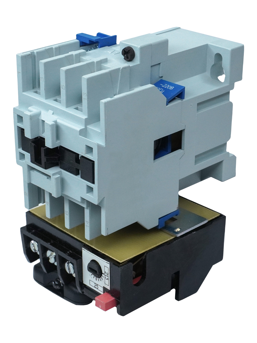 ПМ12-025200 УХЛ4 В, 220В, 1з, 25А, нереверсивный, с реле РТТ-131 21,2-28,7А, IP00  (ЭТ)(Китай)