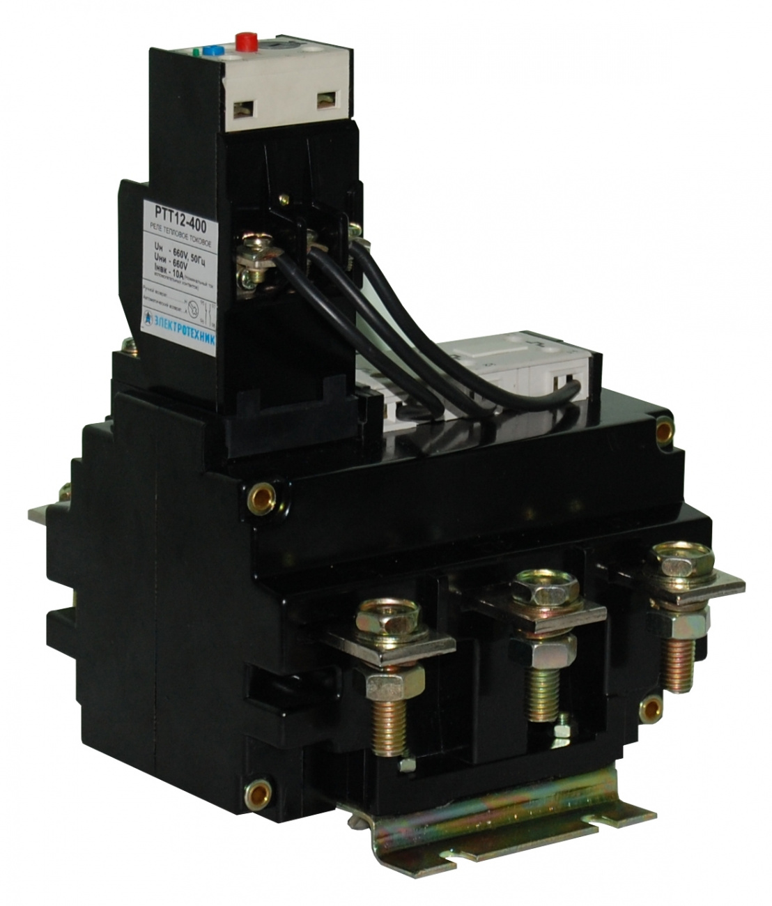 РТТ12-400 200-300А УХЛ4, 660В/50Гц, 1з+1р, автоматический и ручной возврат, IP00  (ЭТ)