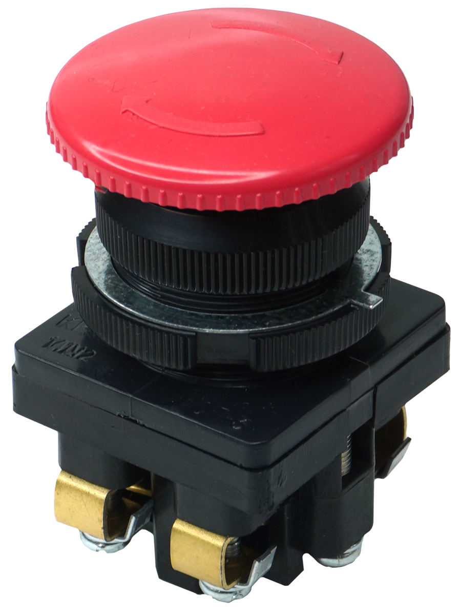 КЕ-141/2, красный, 1з+1р, гриб с фикс., IP54, 10А ,660В  (ЭТ)