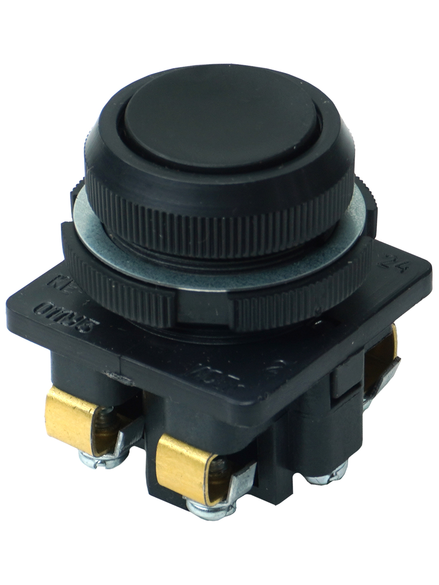 КЕ-011/2, черный, 1з+1р, цилиндр, IP40, 10А ,660В  (ЭТ)