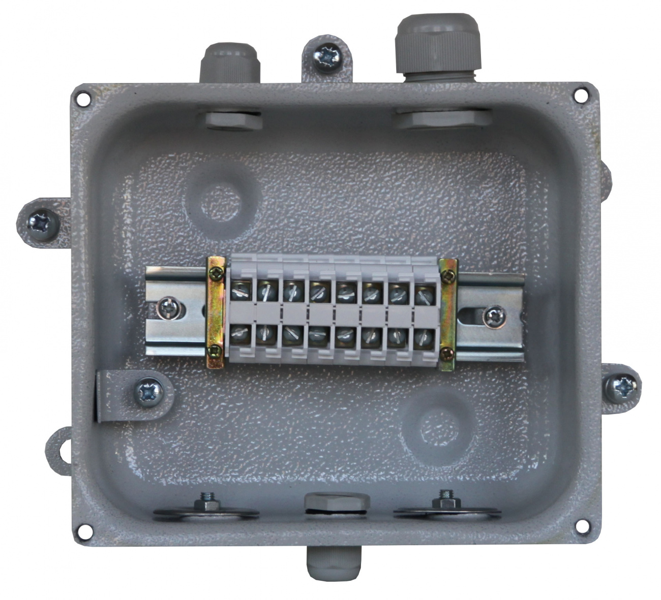 КЗНС-08 У2, 8 зажимов, IP54 (пластиковые вводы PG)