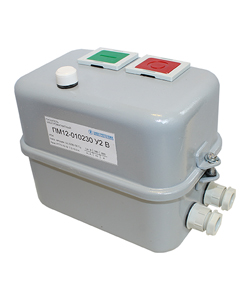 ПМ12-025260 У3 В, 220В, 1з,25А,нереверс.,с реле 21,3-25,0А,в корпусе IP40, с кн.ПУСК+СТОП+R  (ЭТ)