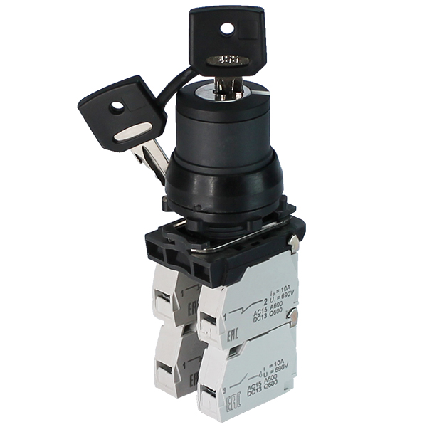 ПЕ-172 исп.2м,3з+1р,10А,660В,замок на 2 положения 0 +90°(ключ в полож."вкл"не вынимается), IP40  (ЭТ