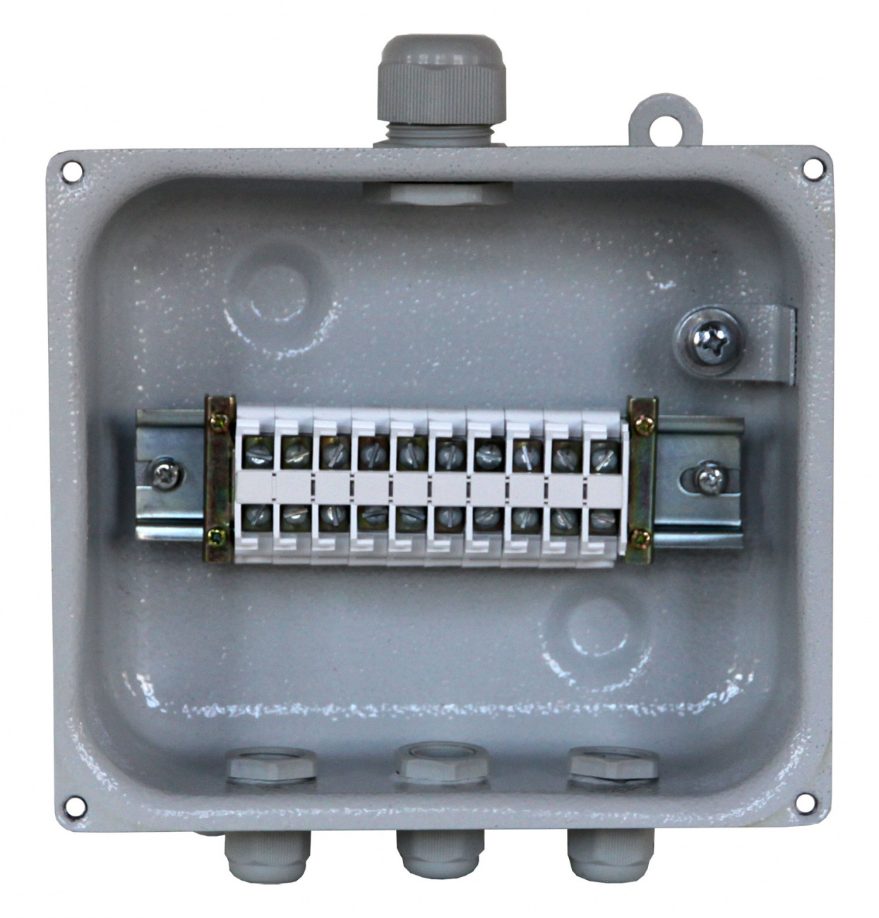 У-614 У2, 10 клемм, IP54 (пластиковые вводы PG)