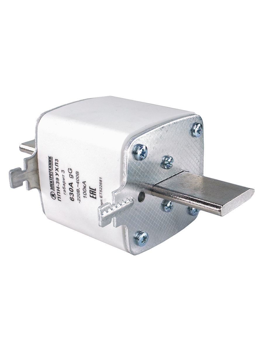 Плавкая вставка ППН-39 УХЛ3, 630А, габарит 3, IP00  (ЭТ)