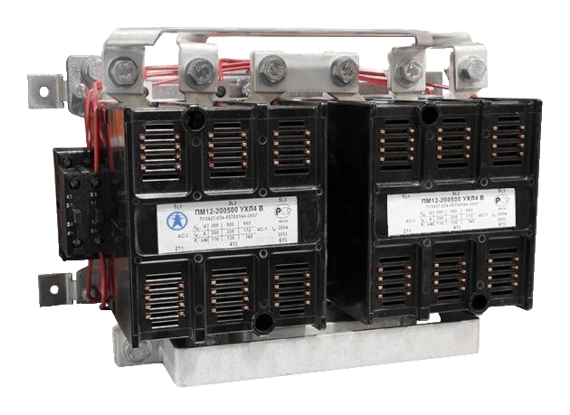 ПМ12-200500-ЭК УХЛ4 В, 220В, 8з+4р, 200А, реверсивный, без реле, IP00  (ЭТ)