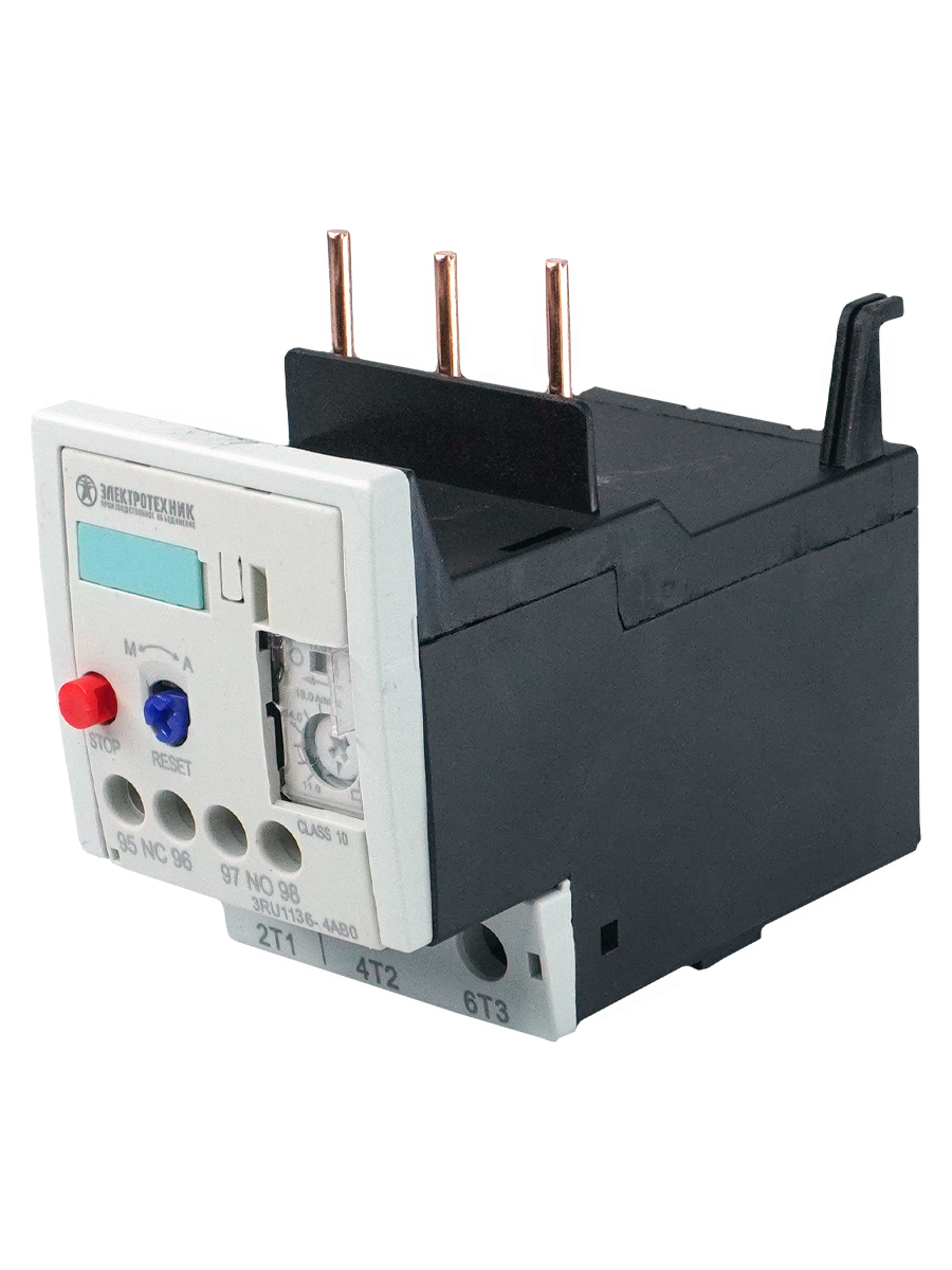 3RU1136-4DB0,3-пол.,11кВт,18...25А,1НО+1НЗ,типоразмер S2,ручн./автомат.сброс,винт.клеммы,IP20  (ЭТ)