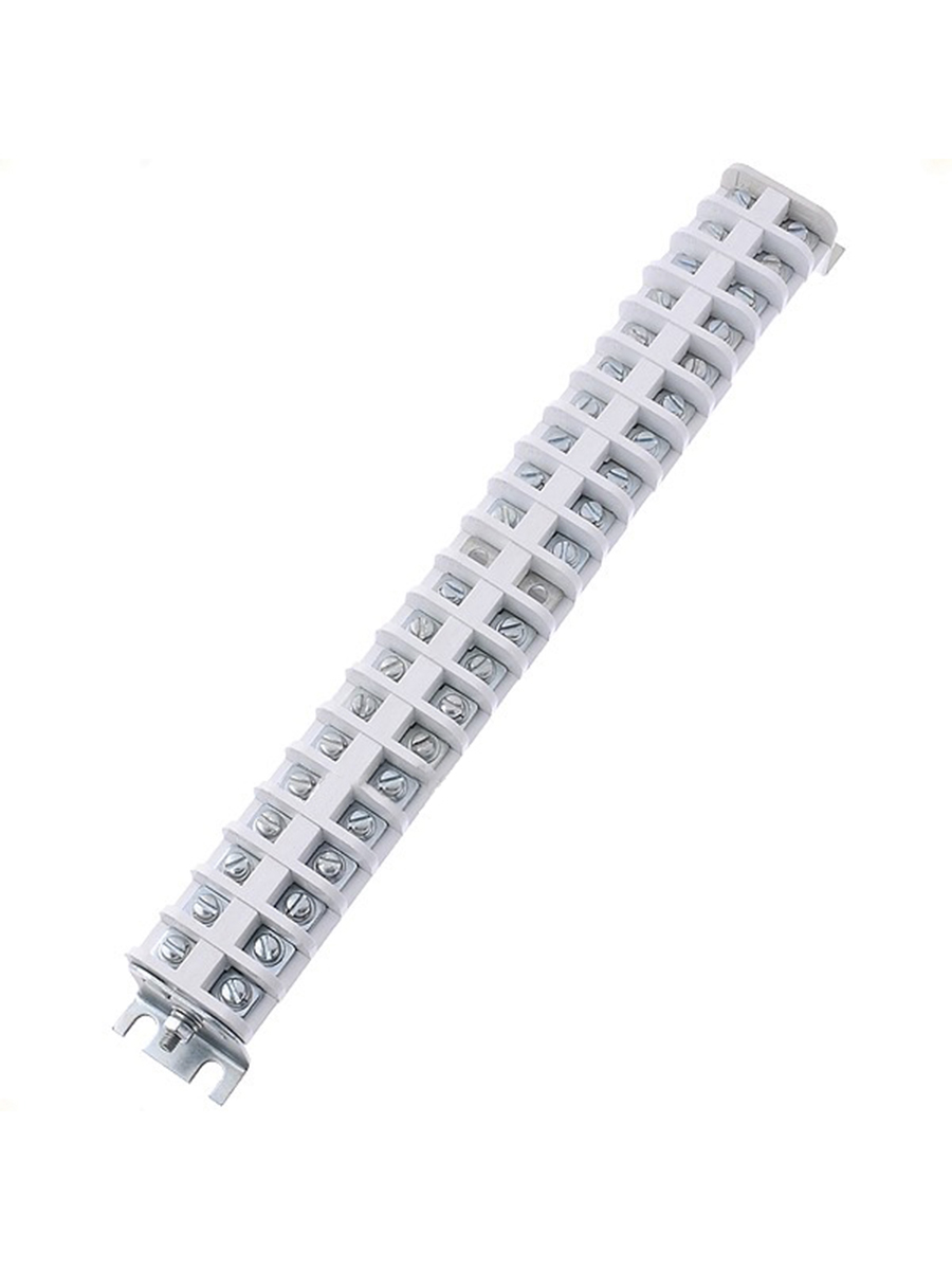 КБ10-20У3, 10А, 0,5-4 мм2, двадцать пар винтовых клемм, винт М4