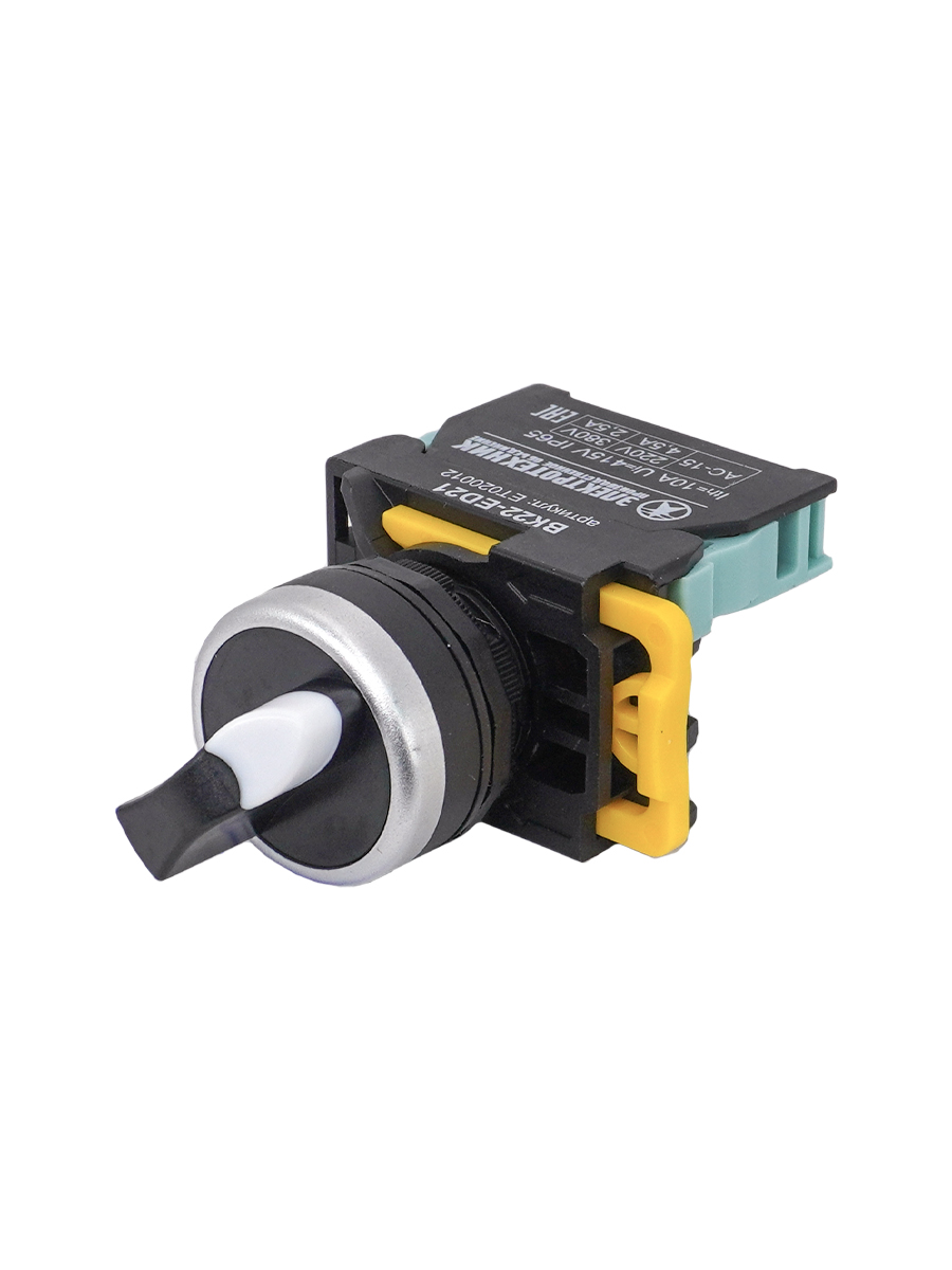 ВК22-ED21-65У1, 1НО, на 2 положения с фиксацией I-O, стандартная рукоятка, d22мм, IP65  (ЭТ)