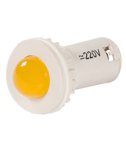 СКЛ-11-Ж-2-220, жёлтая, 220В AC/DC, d=27, сила света 20 мКд  (ЭТ)