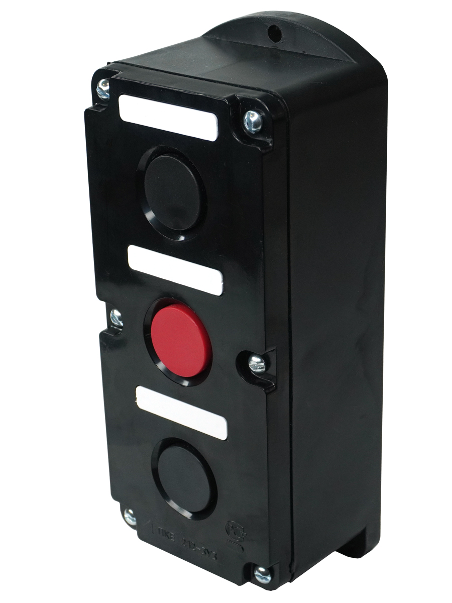 ПКЕ 212-3 У3, 10А, 660В, 3 элемента, чёрный и красный цилиндр, накладной, IP40  (ЭТ)